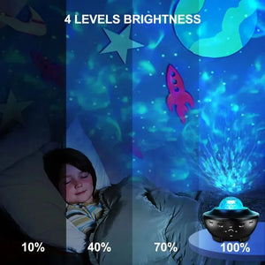 Galaxy Ocean Wave Light Projector